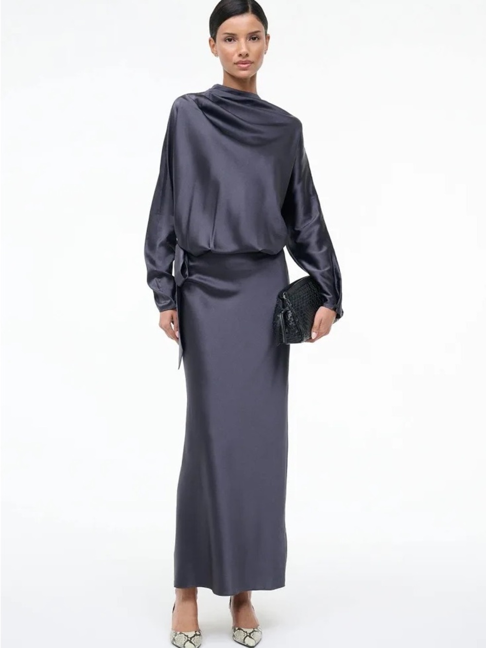 STAUD Phoebe Silk Dress